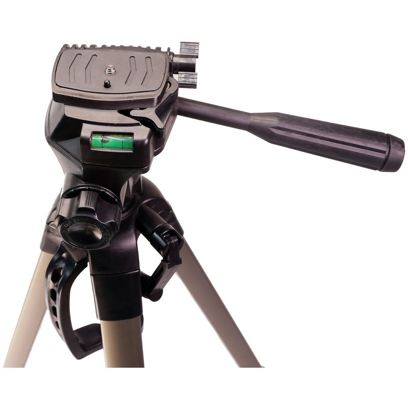 VidPro Heavy Duty 3-Section Aluminum Tripod with 3-Way Pan & Tilt Head, 66" Max Height - Image 4